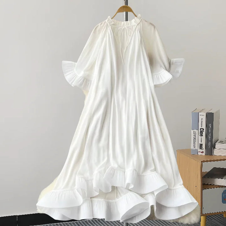 GVUW A Line Dress V Neck Flare Sleeve