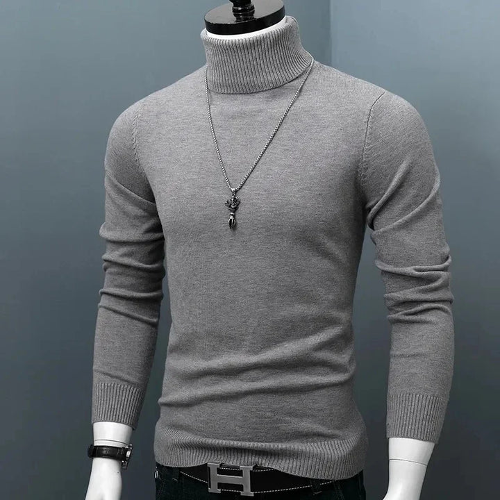 Winter Thick Warm Sweater Men Turtleneck Sweaters Slim Fit  Pullover Men Classic Brand  Casual Male Sweater L05