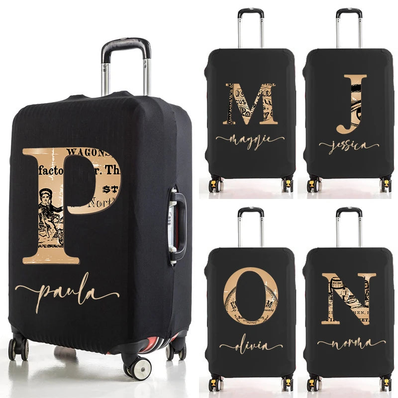 Personalized Luggage Cover - Protect Your Suitcase with Elastic, Washable Fabric - Travel Accessories for 18-32" - Custom Name Option Available