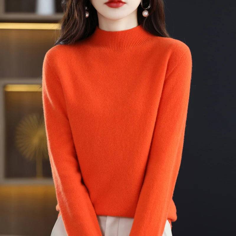 Warm Merino Wool Cashmere Sweater