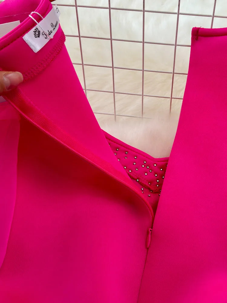 Sexy High Waist Ruffles Wrap Buttocks Dress