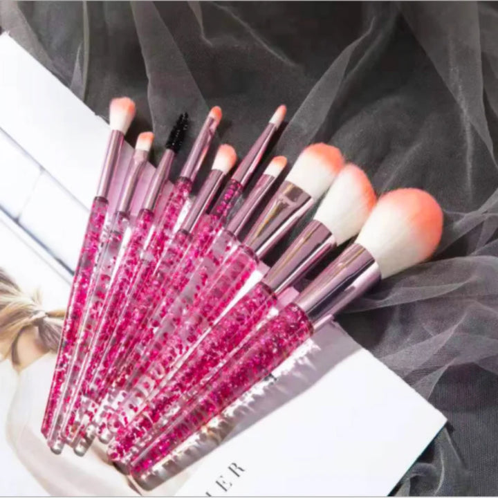 Upgrade Your Makeup Game with Our 10PCS Professional Brush Set - Perfect for Any Occasion!