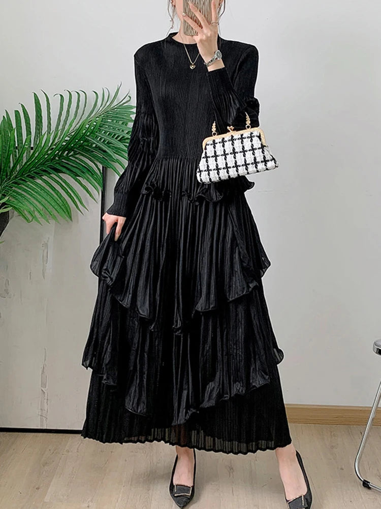 Chic Style Pleated Fungus Dress