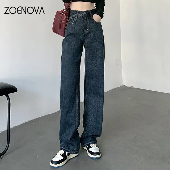 Upgrade Your Style with ZOENOVA High Waisted Jeans - Y2K Fashion for Women