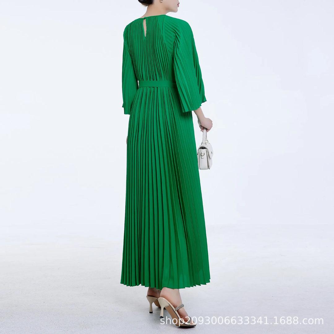 2024 Summer New Miyake Fold Loose Dress