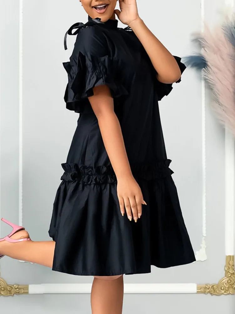Yeezzi Black Midi Dress