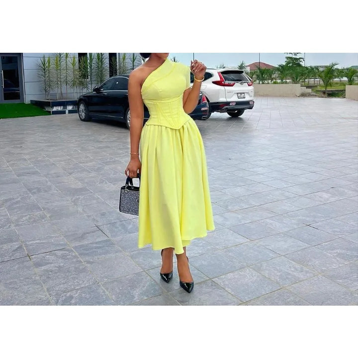 Stylish Fishbone Dress for Women - Autumn/Winter Collection