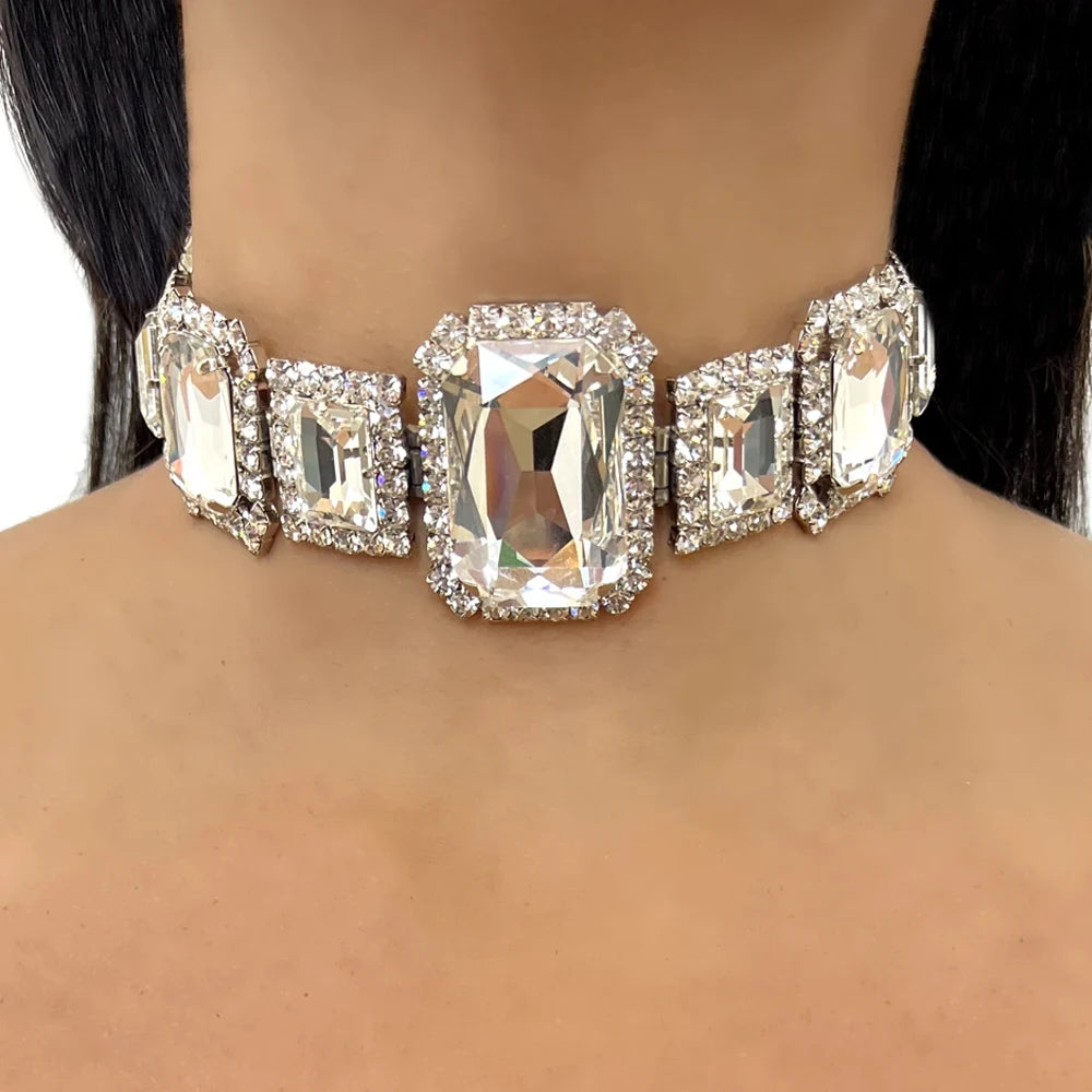 Luxury Rhinestone Choker Necklace 2024
