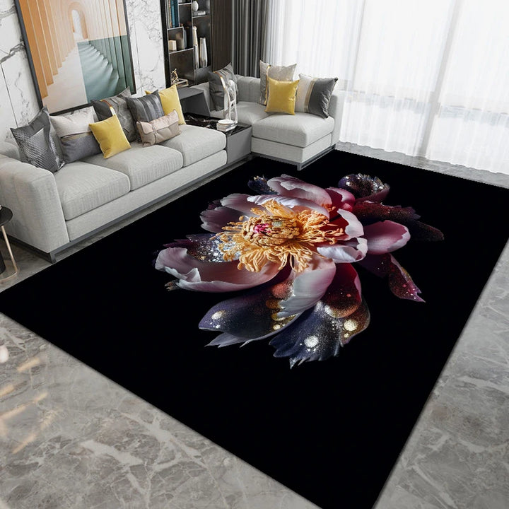 3D Modern Living Room Carpet Luxury Decoration Big Size Area Rugs for Bedroom Bedside Rug Home Decor Non Slip Floor Mat Washable