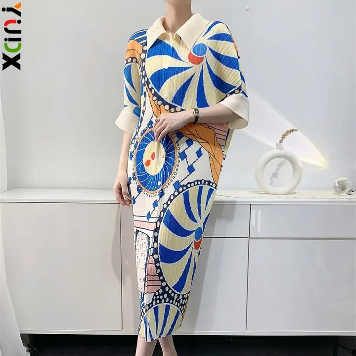 2024 Early Spring New Miyake Pleated Women's Dress