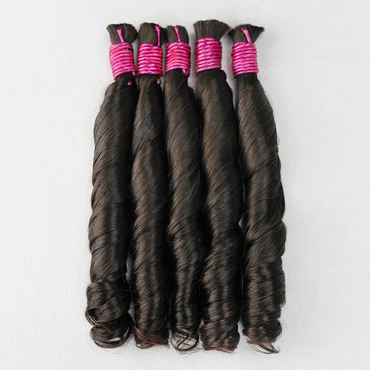 100% Virgin Human Hair Bulk Extensions - Raw Vietnamese Tissage