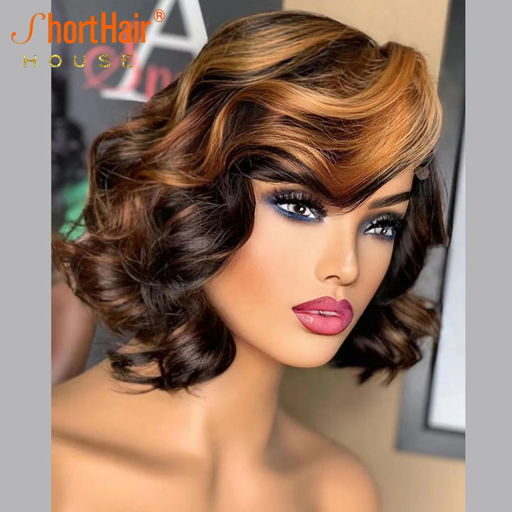 Honey Blonde Lace Front Human Hair Wig