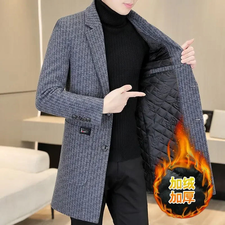 2024 Wool Coat for Men | High-End Comfort | Business Suit Collar