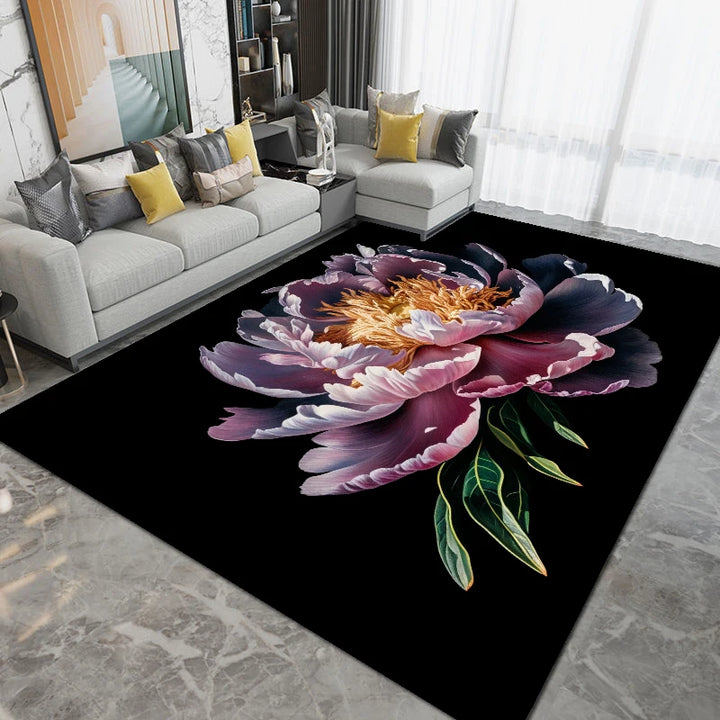 3D Modern Living Room Carpet Luxury Decoration Big Size Area Rugs for Bedroom Bedside Rug Home Decor Non Slip Floor Mat Washable