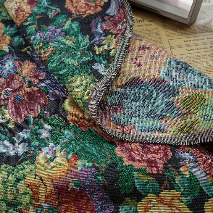 Retro Thick Jacquard Fabric - Autumn Winter Coat