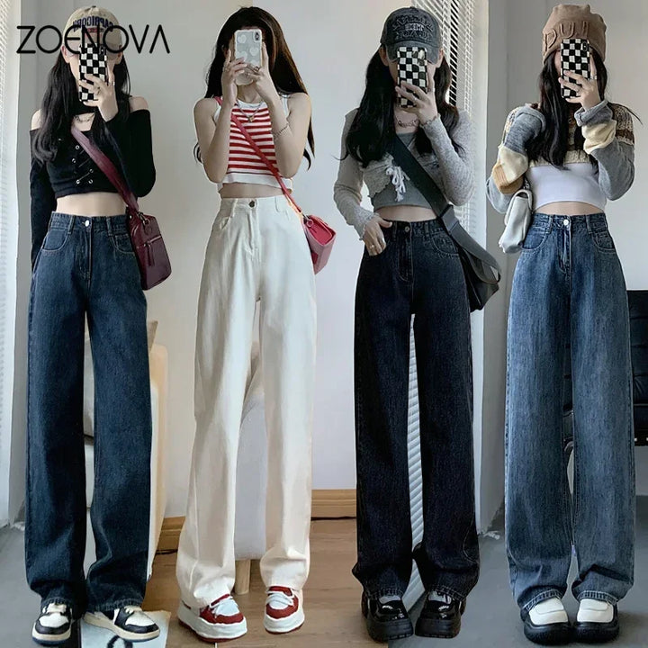 Upgrade Your Style with ZOENOVA High Waisted Jeans - Y2K Fashion for Women