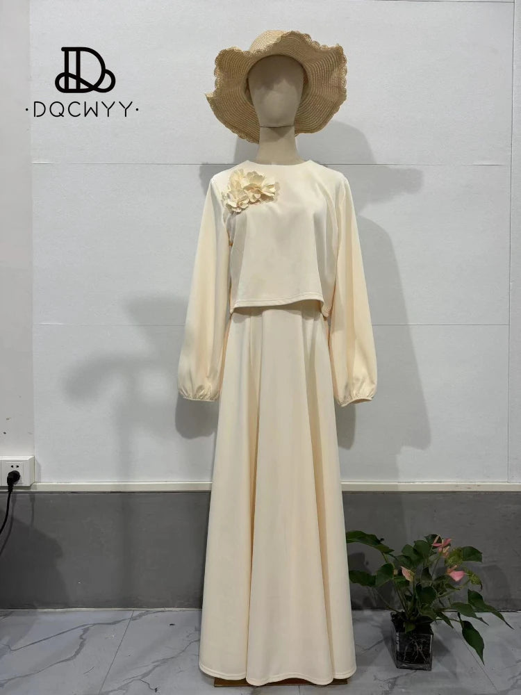 New Fashion Floral Skirts Two-piece Set for Women - Elegant Lady Skirt Sets