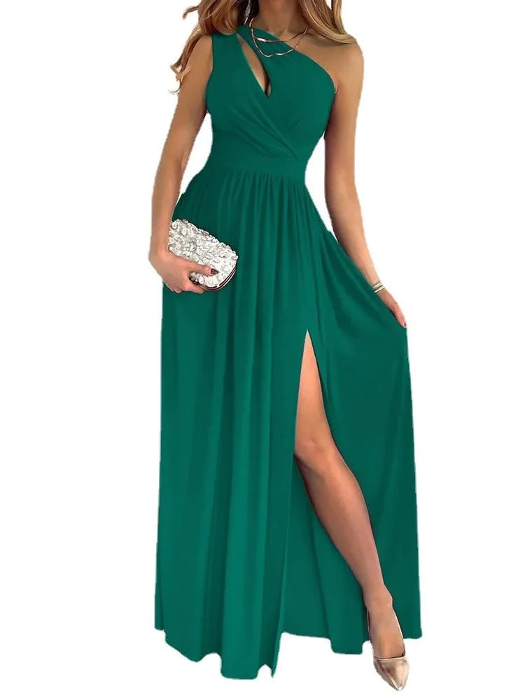 Sexy Sleeveless High Waist Dress - Women's Swing Dress