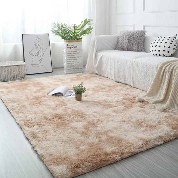 White Fluffy Hall Carpet Modern Living Room Bedroom Home Decor Large Mats Thickened Non-Slip Girl Children's Room Pink Furry Rug