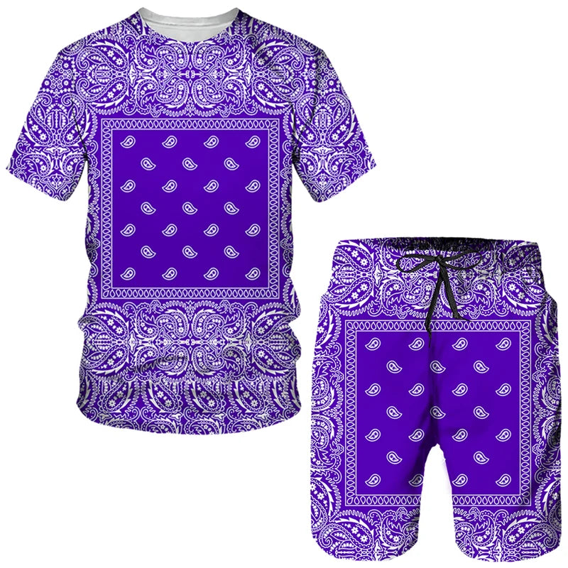 Stylish Kids Sets: 3D Print Graffiti Swimwear & Tees for Boys & Girls