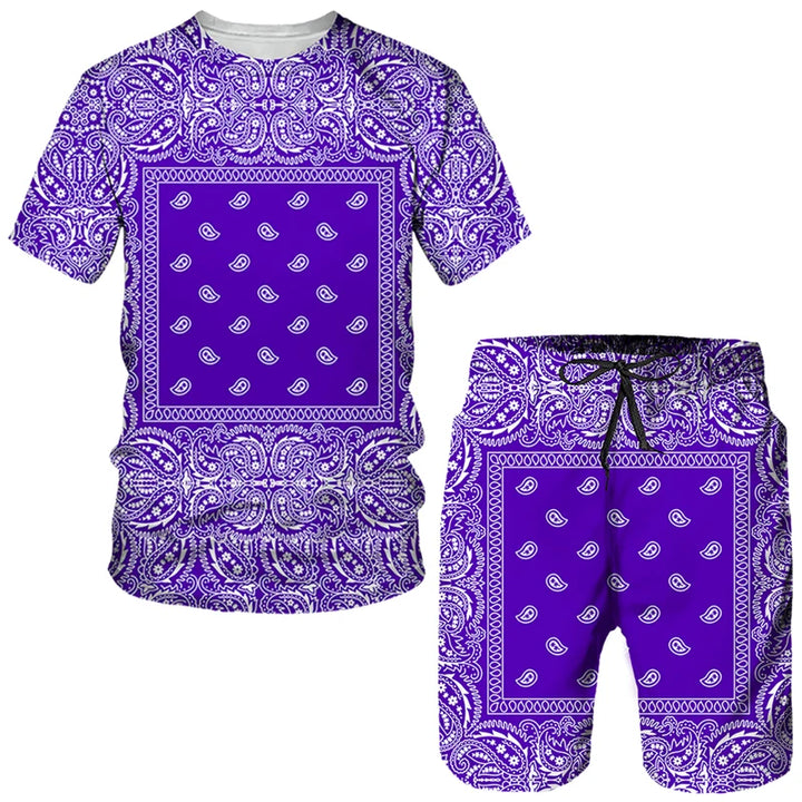 Stylish Kids Sets: 3D Print Graffiti Swimwear & Tees for Boys & Girls