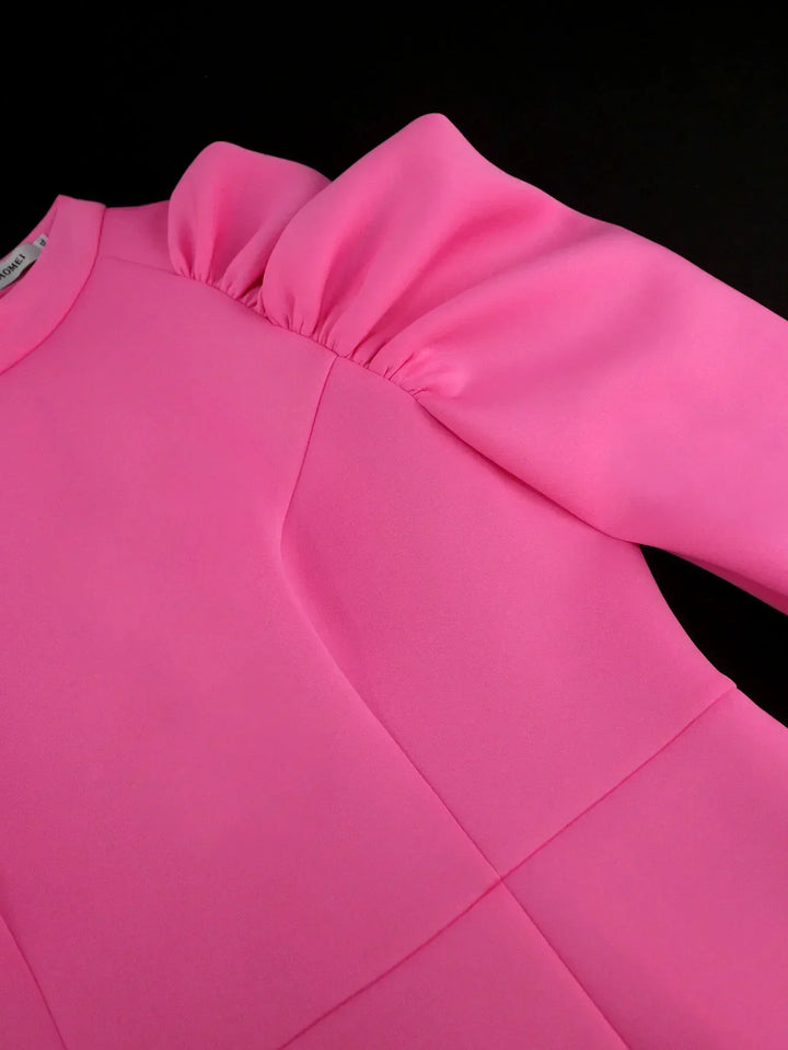 Plus Size High Collar Party Dress - AOMEI Women's Elegant Prom Dress