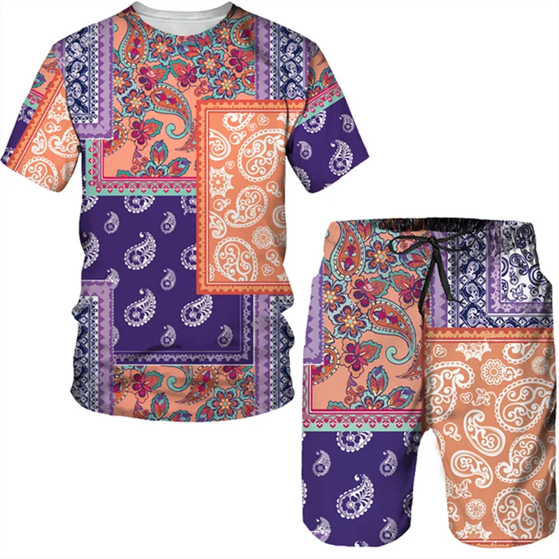 Stylish Kids Sets: 3D Print Graffiti Swimwear & Tees for Boys & Girls