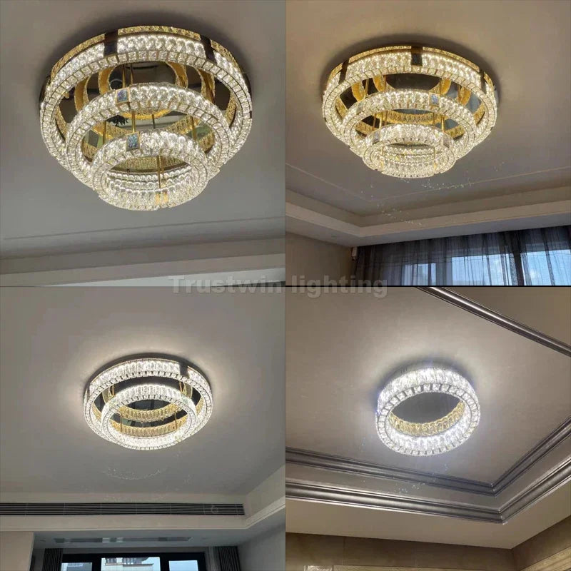 Light With Remote Control Optional top lamp LED For Living Dinning Room Bedroom Corridor Circular Ceiling