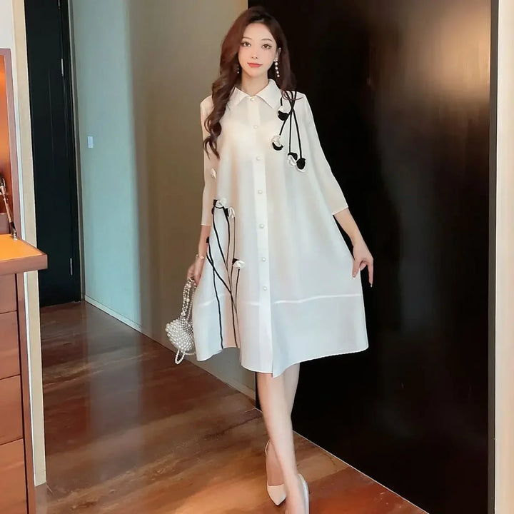 YUDX Miyake Pleated Dress 2023 Autumn