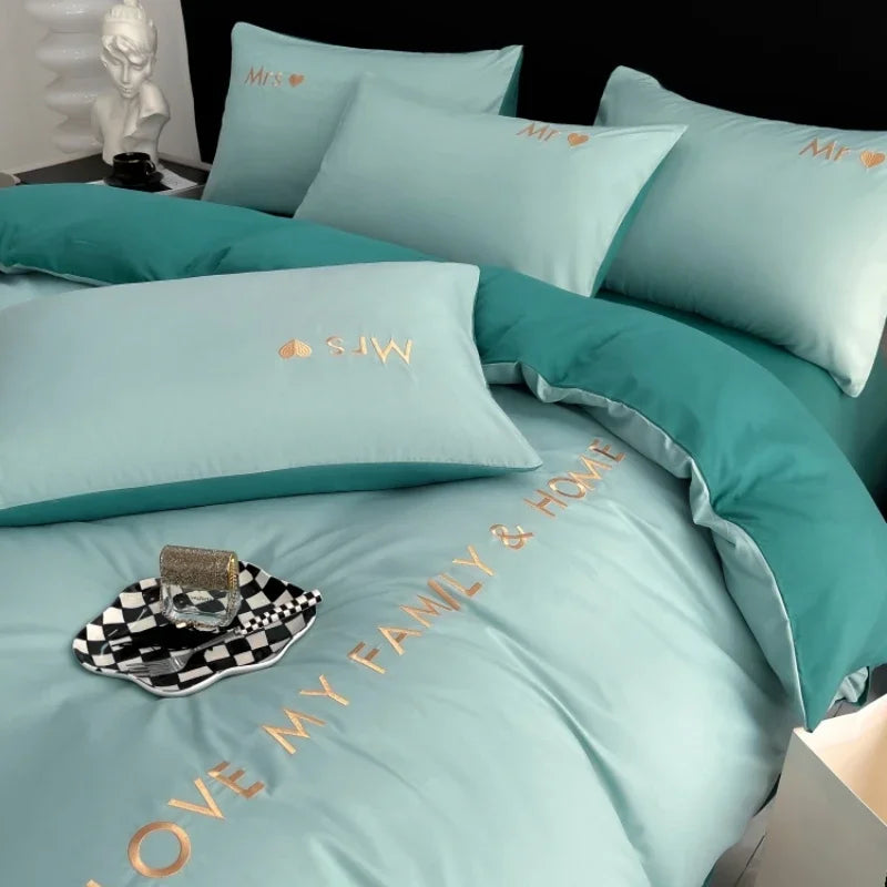 Luxury Egyptian Cotton Bedding Set - King, Queen, Twin Sizes