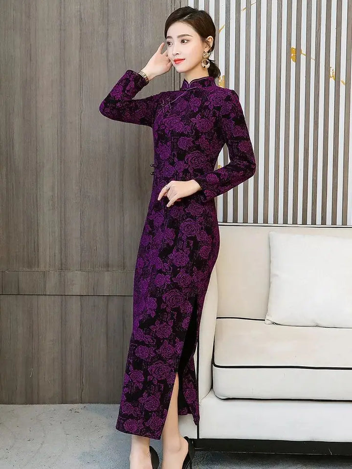 2023 Autumn Fashion Qipao Dress - Chinese Style Versatile Banquet Dress