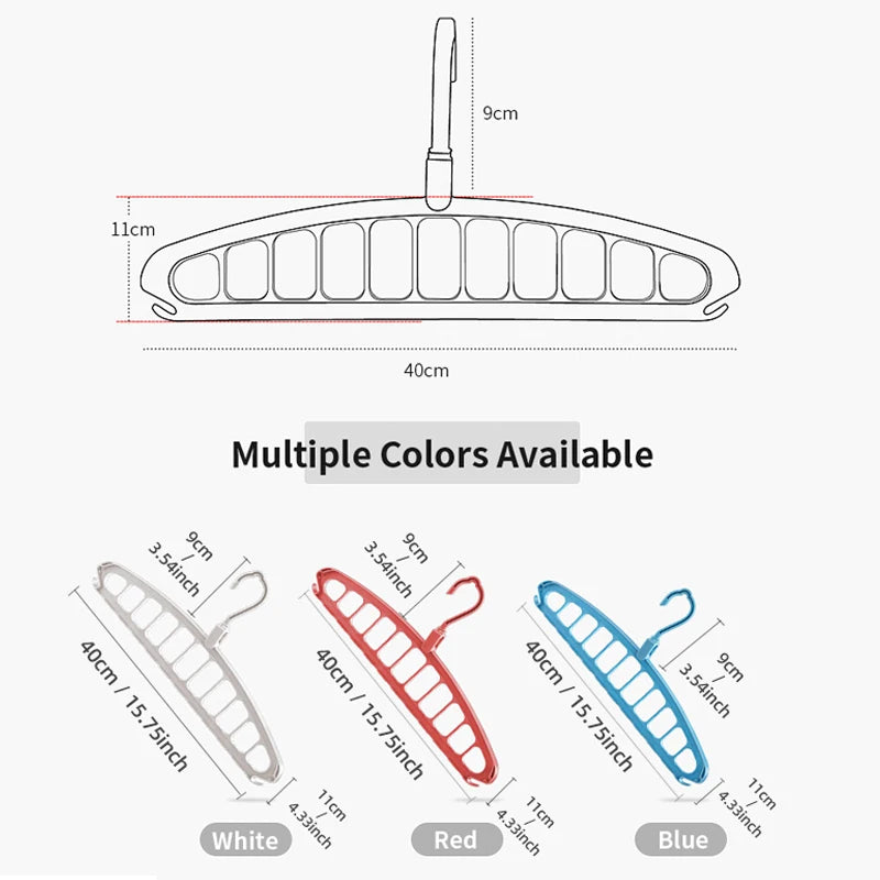 Joybos Clothes Hanger Closet Organizer Space Saving Hanger Multi-port Clothing Rack Plastic Scarf Storage hangers for clothes