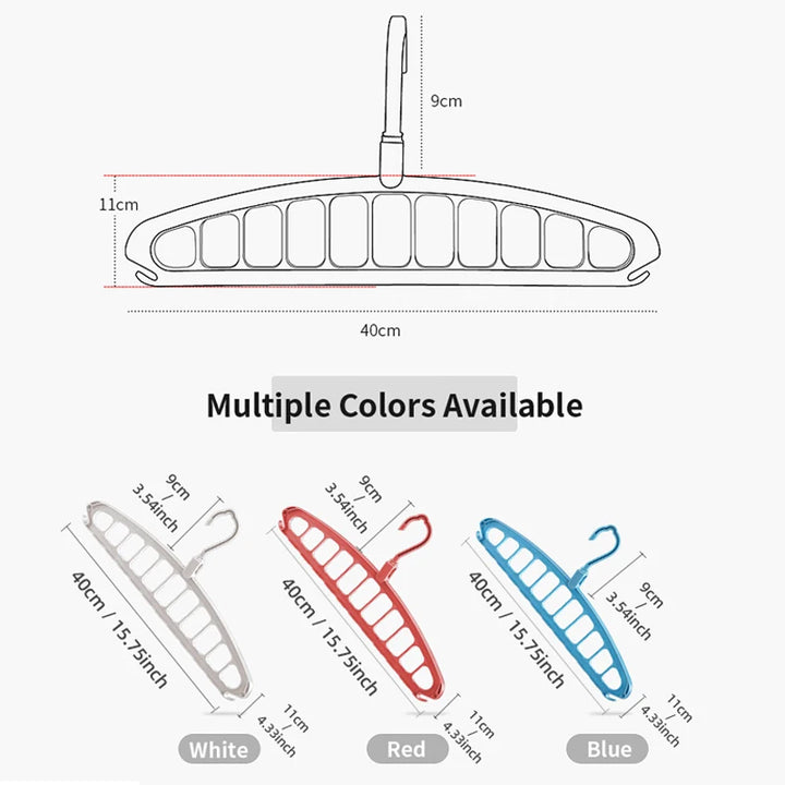 Joybos Clothes Hanger Closet Organizer Space Saving Hanger Multi-port Clothing Rack Plastic Scarf Storage hangers for clothes