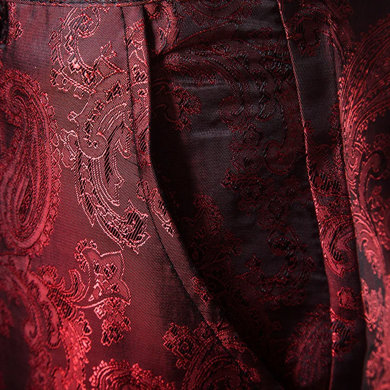 Stylish Purple Floral Suit Pants for Men - Perfect for Weddings and Parties!