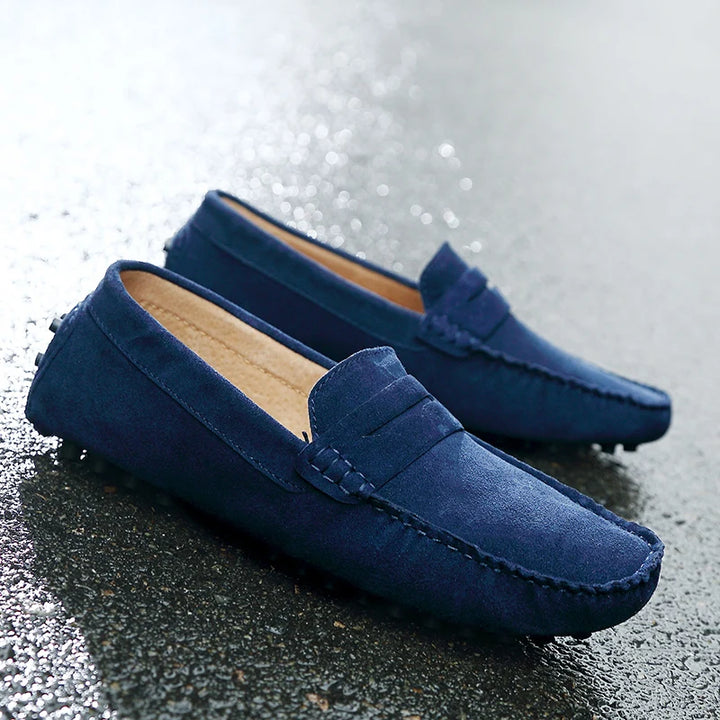 Handmade Suede Leather Men's Loafers