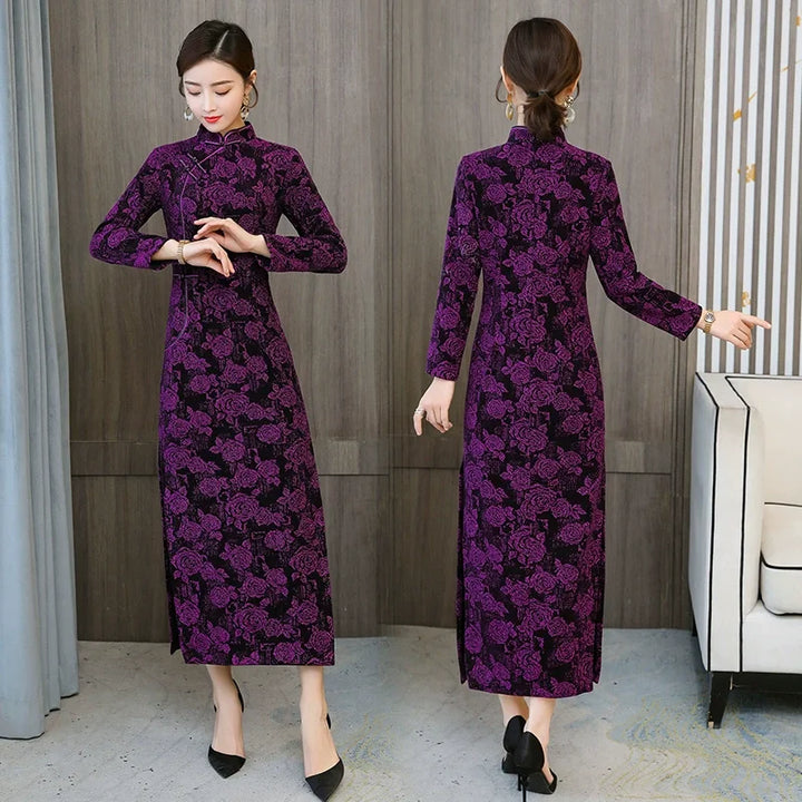 2023 Autumn Fashion Qipao Dress - Chinese Style Versatile Banquet Dress