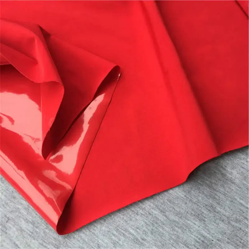 Shiny Glossy Elastic Vinyl Fabric - 145cm Wide