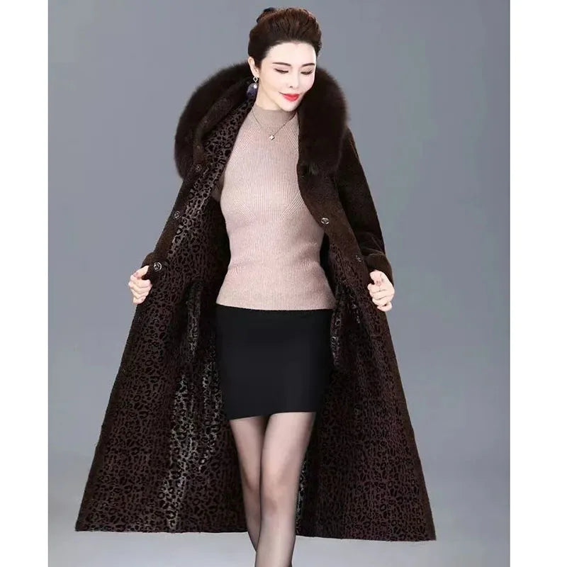 Double-Sided Fur Coat for Women | Warm & Luxurious Winter Overcoat | High-End Mink Velvet Jacket