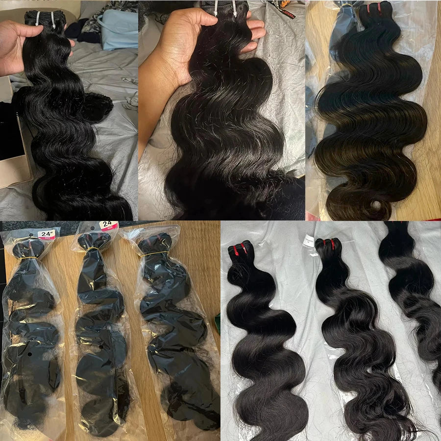 15A Virgin Body Wave Human Hair Bundles