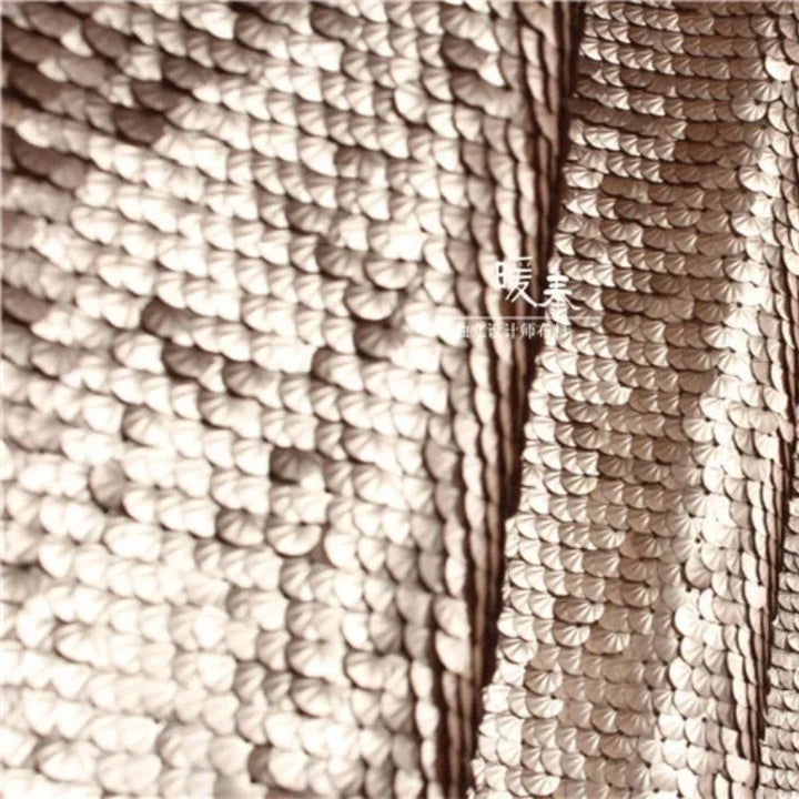 Gold Sequin Fabric Mesh - DIY Sewing, Dress Designer