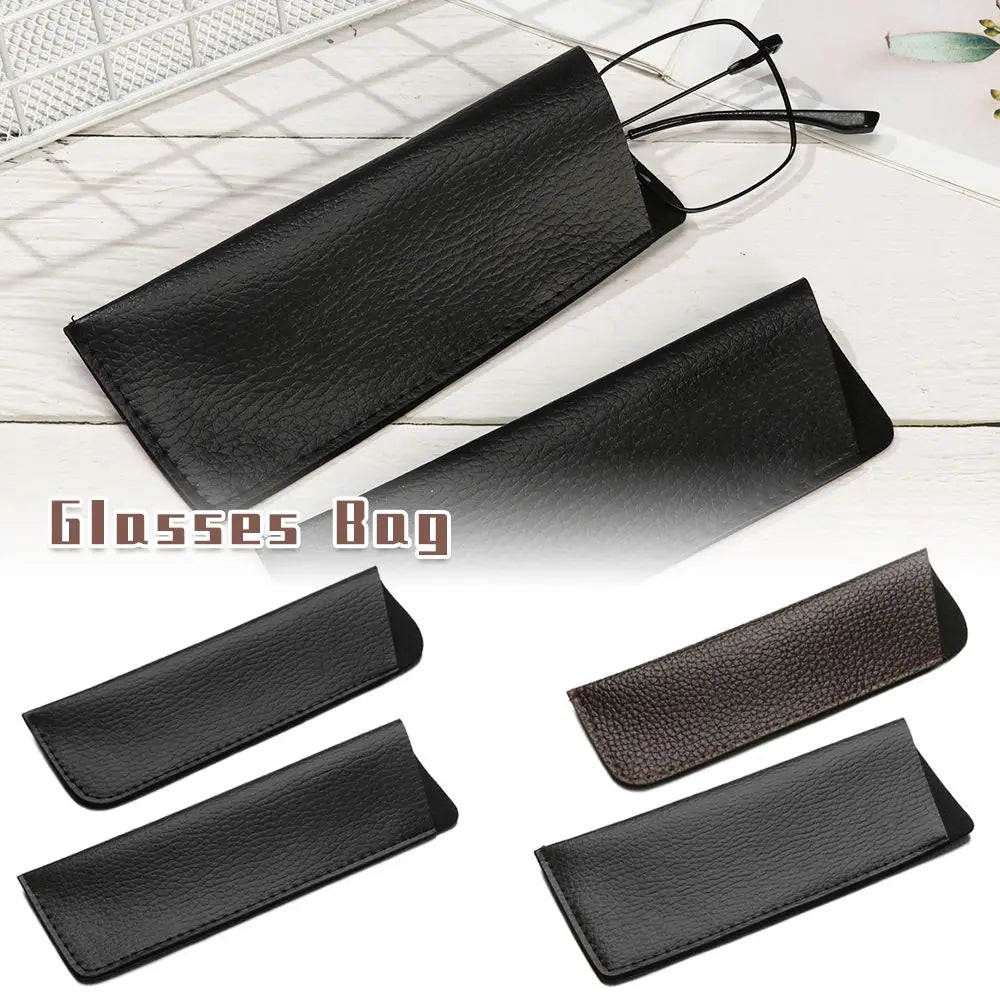 Eyewear Storage Bags Soft Leather Sunglasses Case Box Glasses Protective Case Sun Glasses Pouch Reading Glasses Bag Case