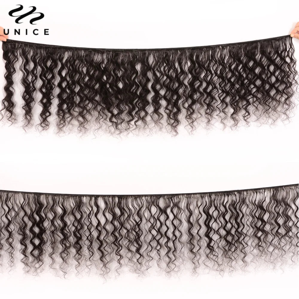 UNice Loose Deep Wave Human Hair Bundles