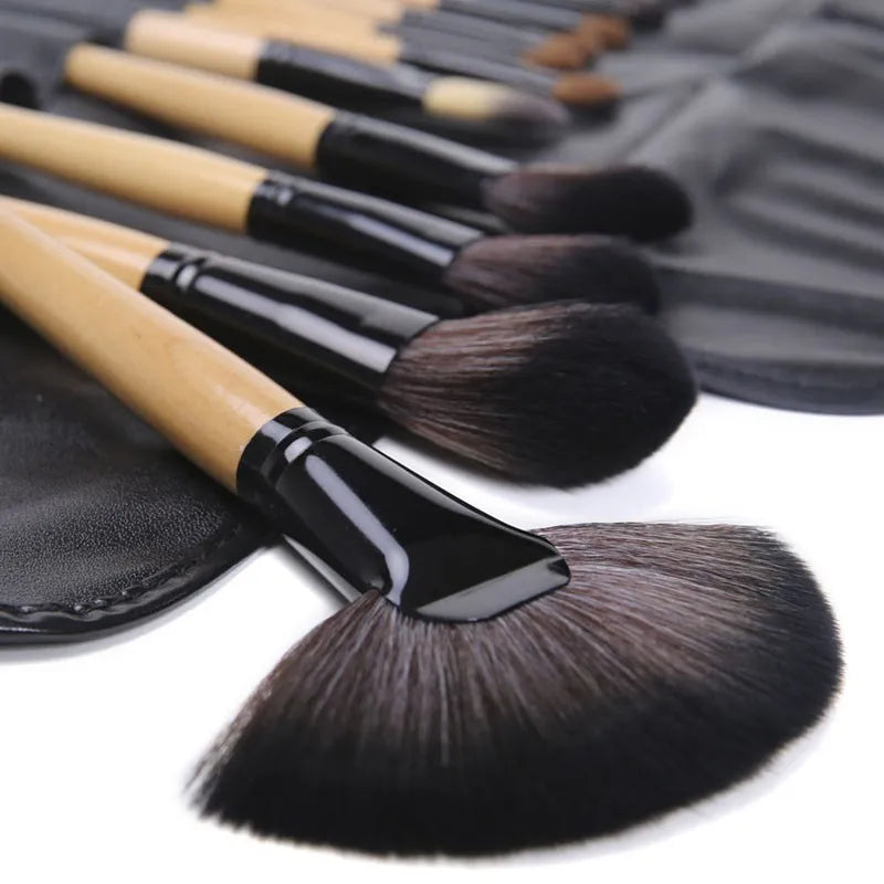 24-Piece Makeup Brush Set: Professional Cosmetics for Flawless Beauty