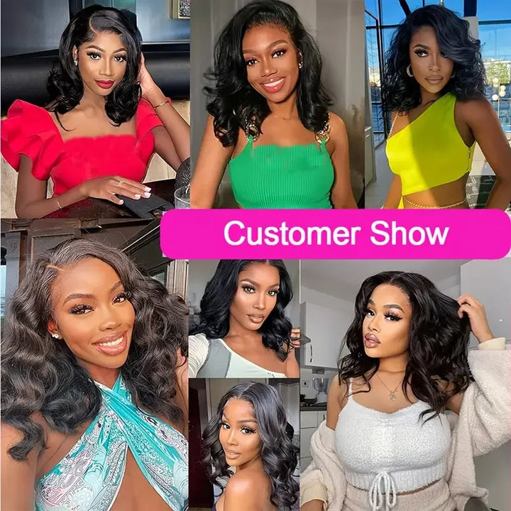 Short Bob Human Hair Wig | Body Wave & Loose Wave Styles
