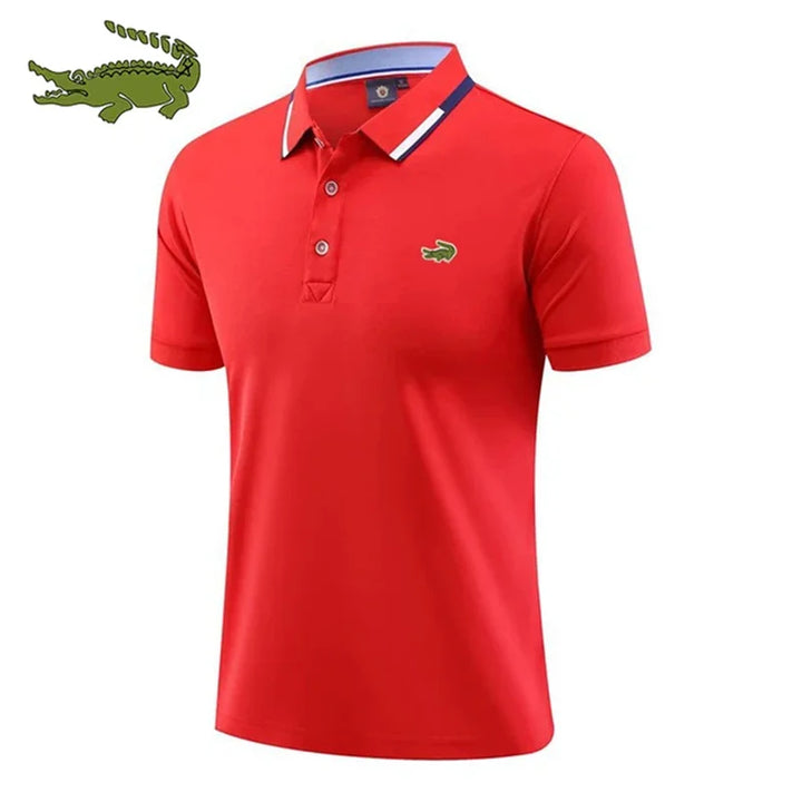 High Quality Men's Embroidered Polo Shirt - Breathable & Business Casual