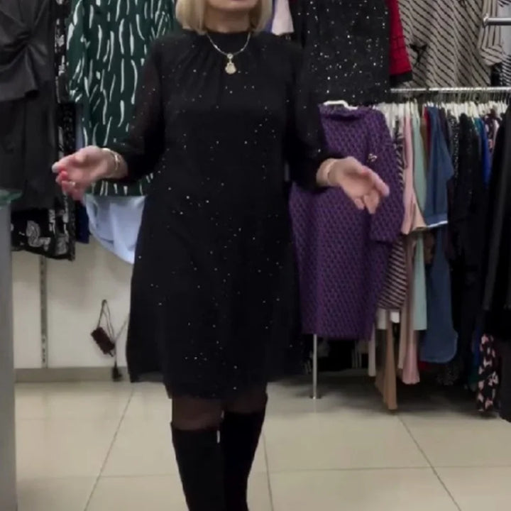 Sexy Plus Size Black Midi Dress - Free Shipping!