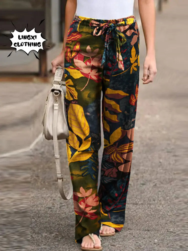 Summer Fashion Wide Leg Pants - Comfortable & Stylish!