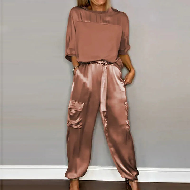 Effortless Summer Chic: Multi Color Two Piece Set for Women - Comfortable & Stylish!