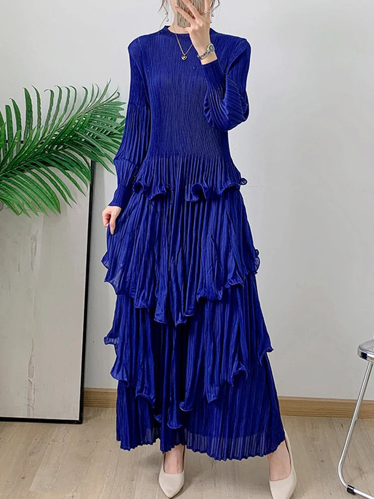 Chic Style Pleated Fungus Dress