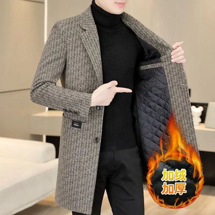 2024 Wool Coat for Men | High-End Comfort | Business Suit Collar